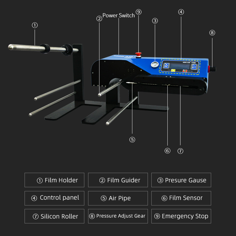 Air column type air cushion machine