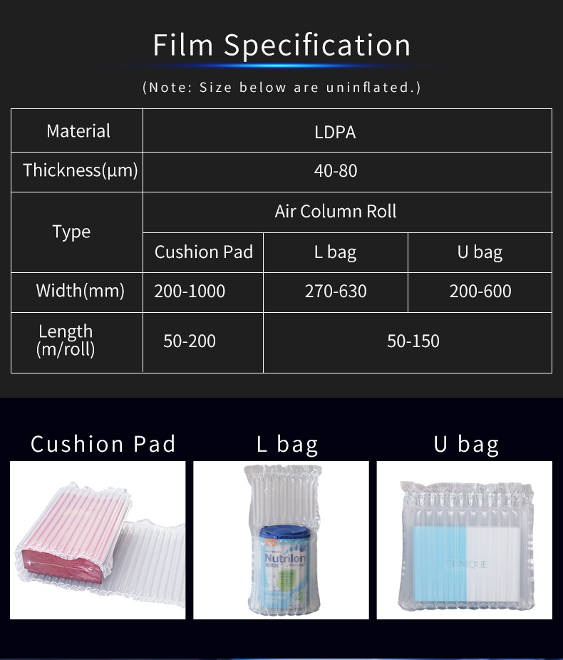 Air column type air cushion machine