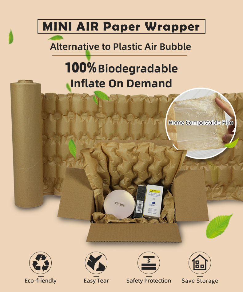 Eco-Paper Wrapped Air Cushion Film