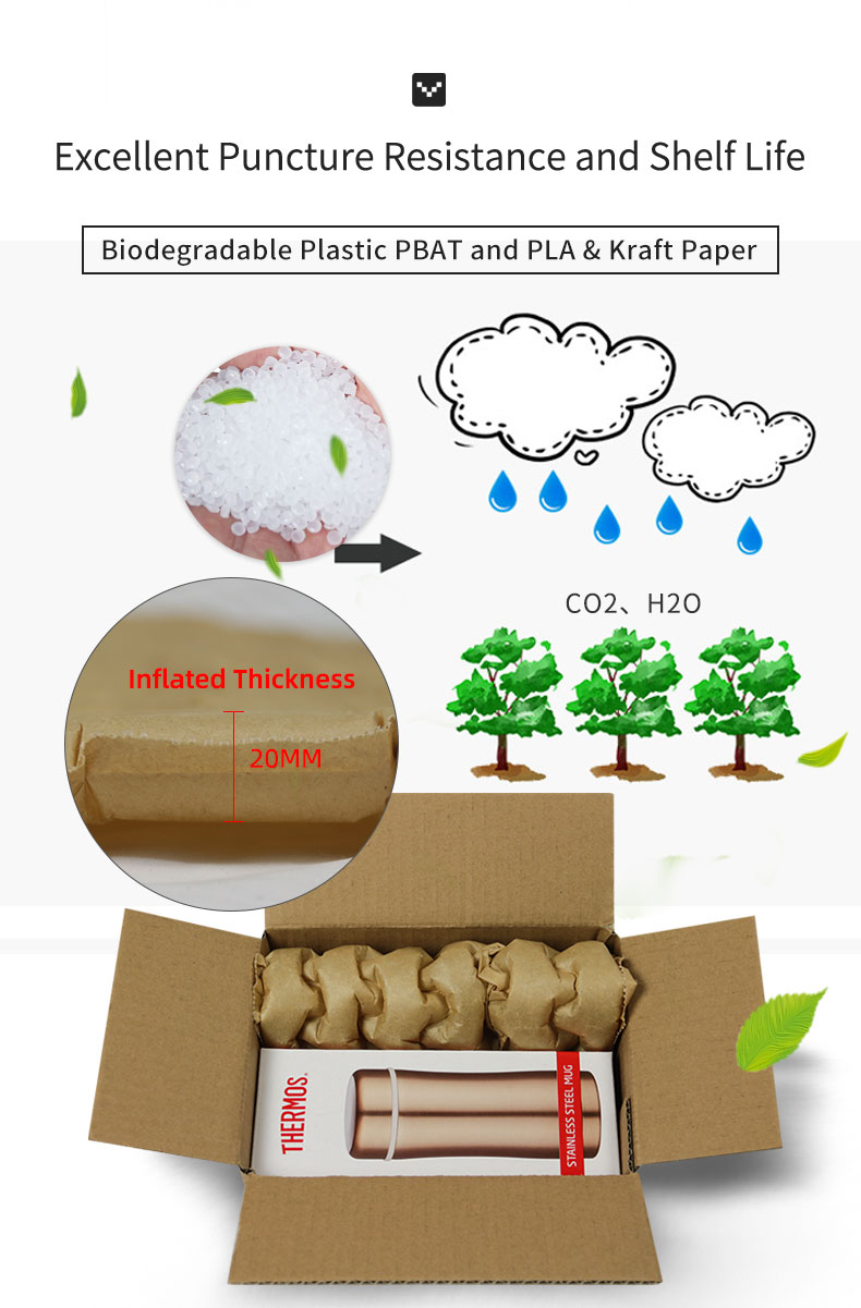 Eco-Paper Wrapped Air Cushion Film