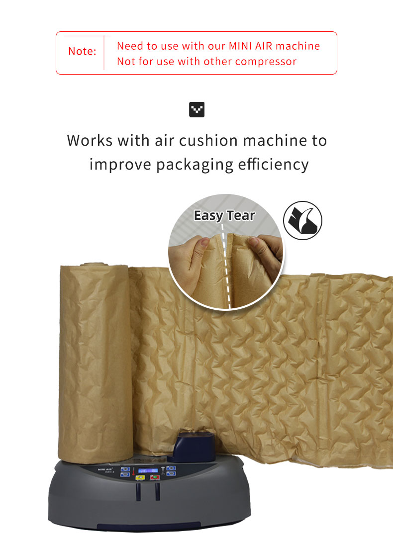 Eco-Paper Wrapped Air Cushion Film