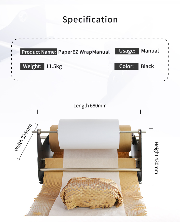 Honeycomb paper dispenser