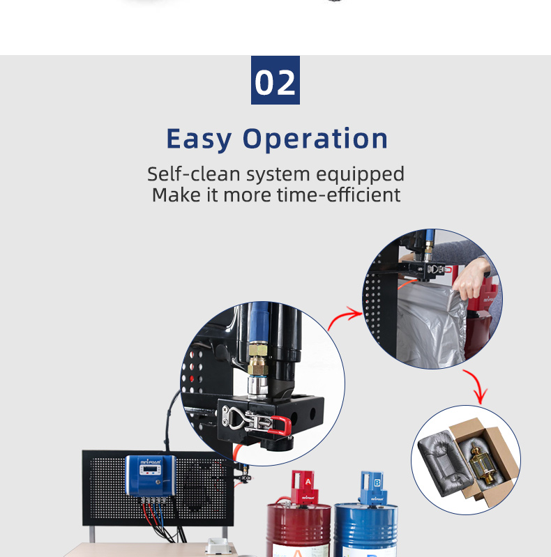 Semi-automatic foaming equipment