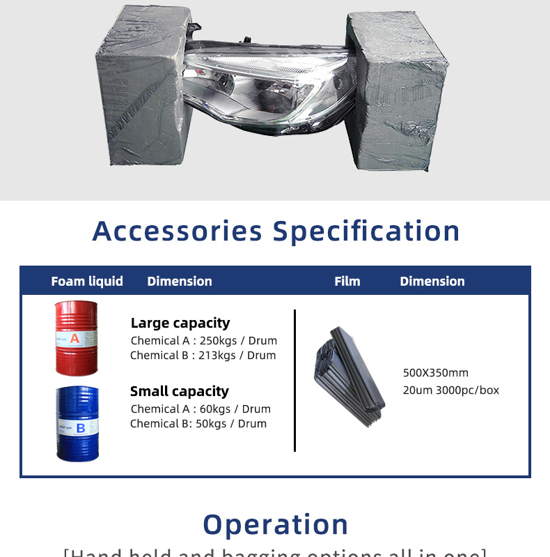 Semi-automatic foaming equipment