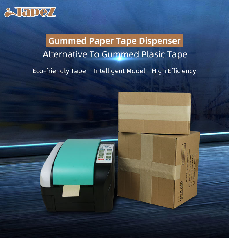 Water activated kraft paper tape dispenser